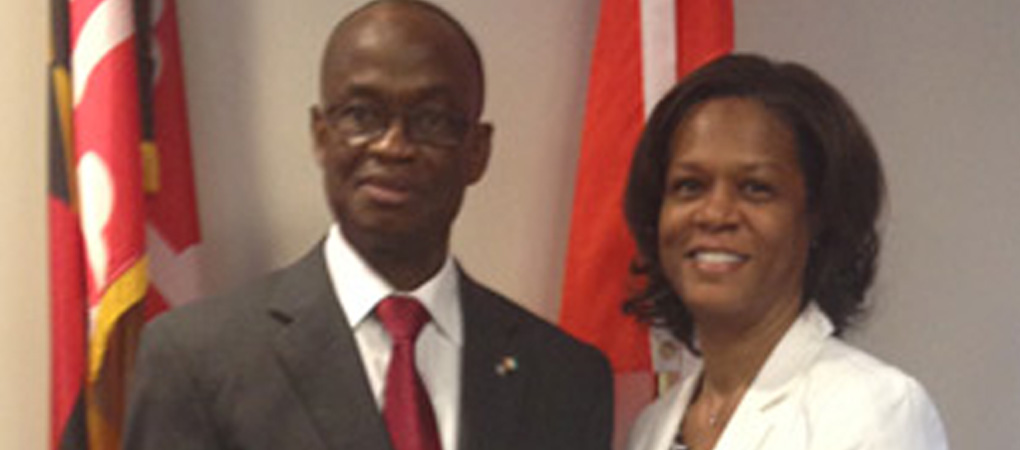 Ambassador Daouda Diabaté of Côte D'Ivoire and Patricia Khan, PMP of The Coleman Group